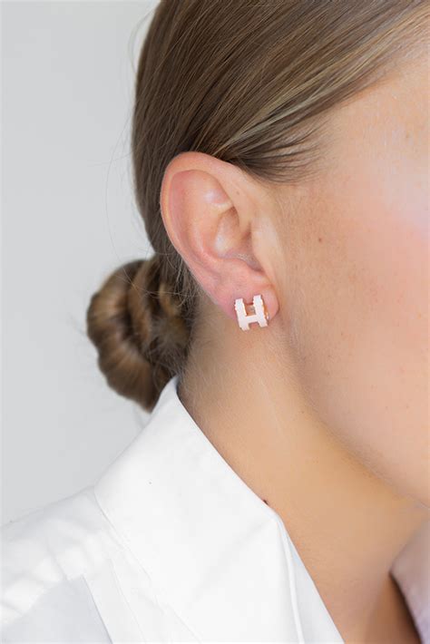 hermes pop h earrings